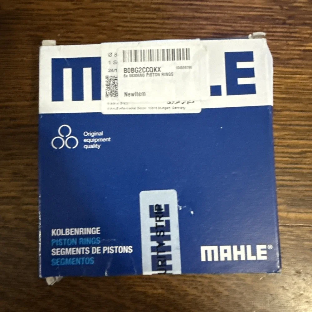 Piston Rings MAHLE 08306N0 For BMW 84.0Mm 1.5+1.5+2.0Mm